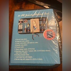 10 PC Jewelry Making Tool Kit — Blue